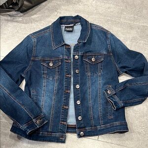 Nanette Lepore Blue Denim Jacket Size Medium